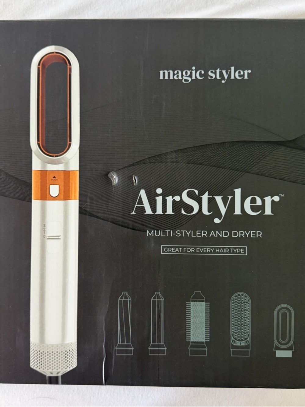 AirStyler Magic Styler Multi-Styler and Dryer - White & Orange